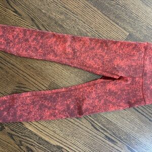 Lululemon Athletica Red/Orange Leggings